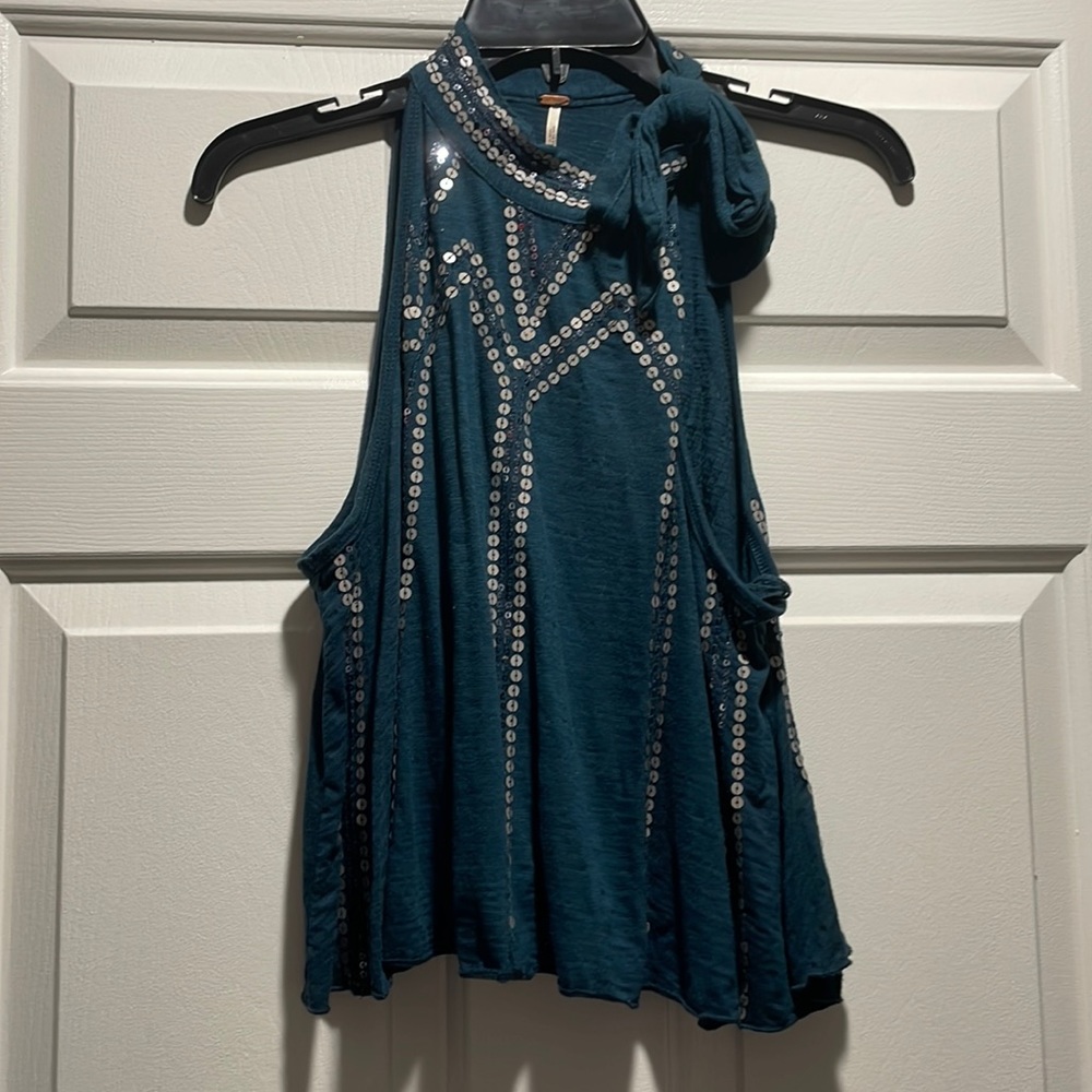Sparkly free people top